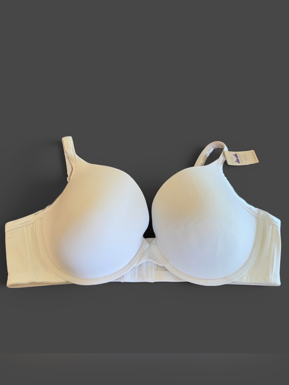 Cacique NWT White Push-Up Plunge Underwire Bra 46D Plus Size